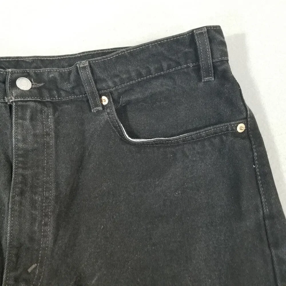 Levi's 505 jeans‎ men's 38x34 regular fit straight black denim pants vintage USA